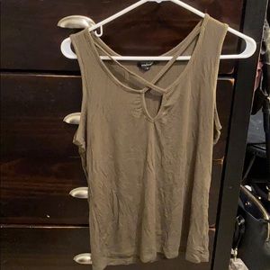 Green tank top
